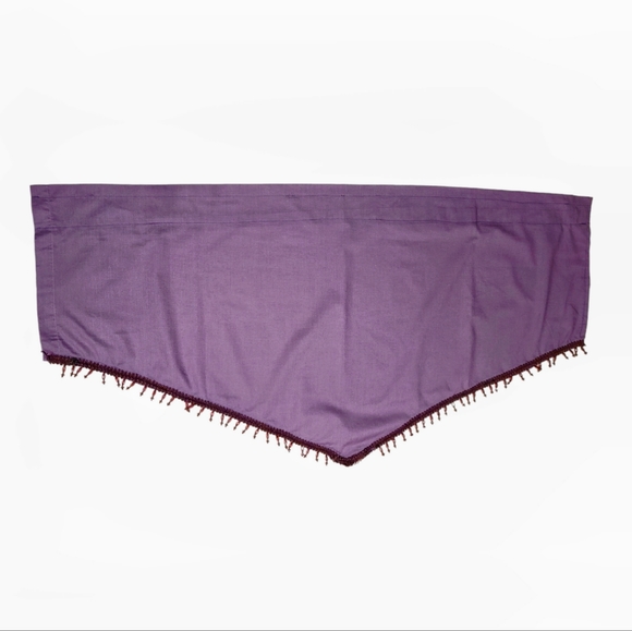 Purple Valance with Beads - Picture 3 of 3